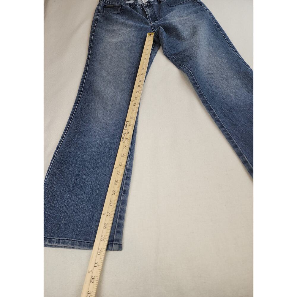 Calvin Klein Criss Cross Pocket Detail Straight Leg Jeans Size 10 - Picture 13 of 15